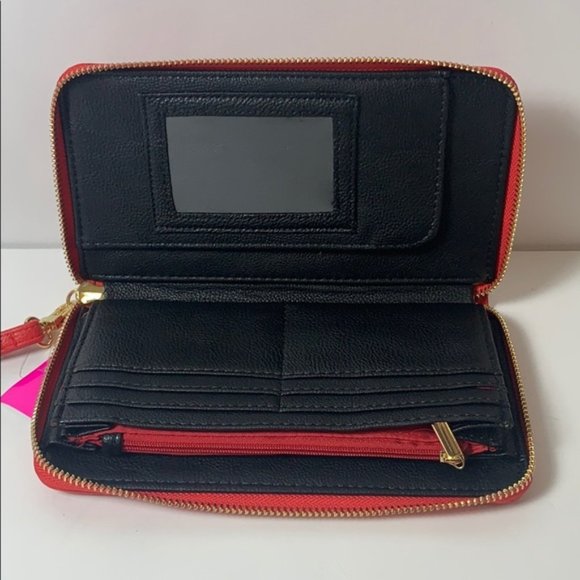 NWT Betsey Johnson Red Wallet with Gift Box - Picture 5 of 9